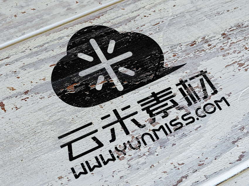 木板 灰色 logo