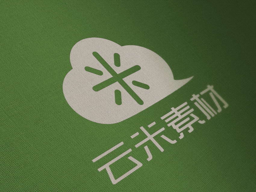 布料 logo展示 黑色 绿色