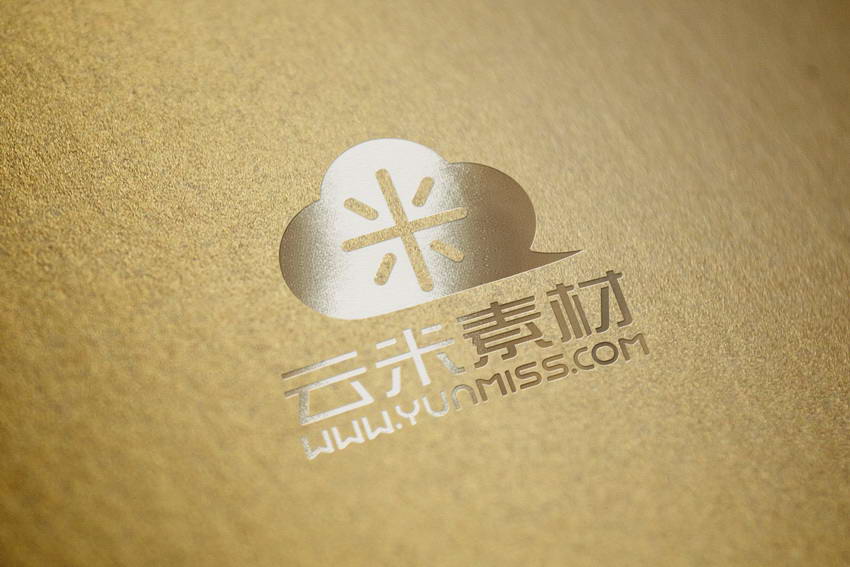 金色 纸质 logo展示