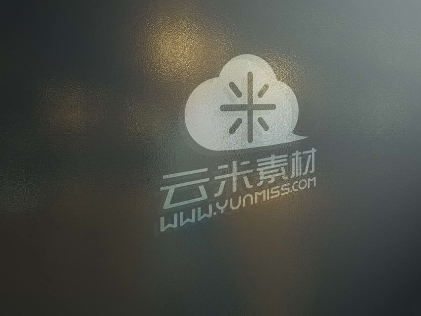 磨砂玻璃 透明 logo展示