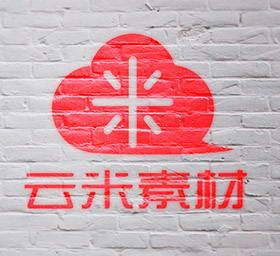 一款白色墙砖背景LOGO展示...