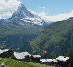 赖明山阿尔卑斯山景观高山全景...