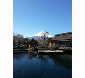 富士日本旅行山景观自然火山里...