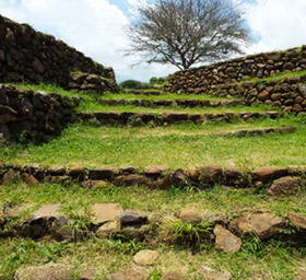 景观废墟老古代结构石历史建设...