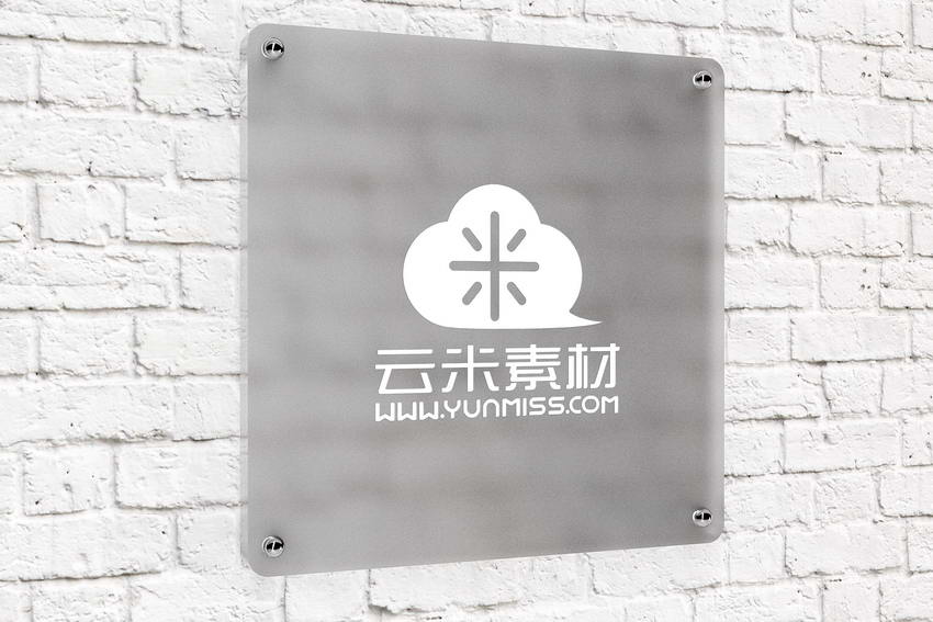 黑色 白色 形象墙 透明 标志展示