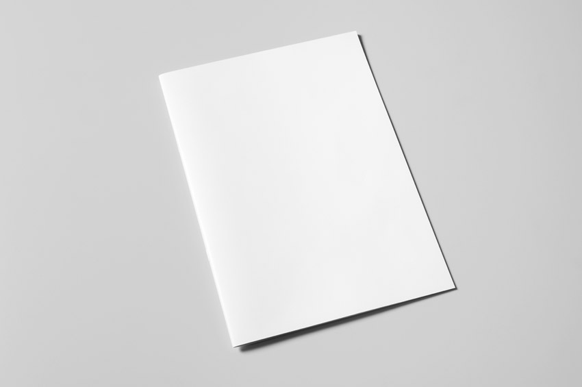 简洁 白色 画册样机