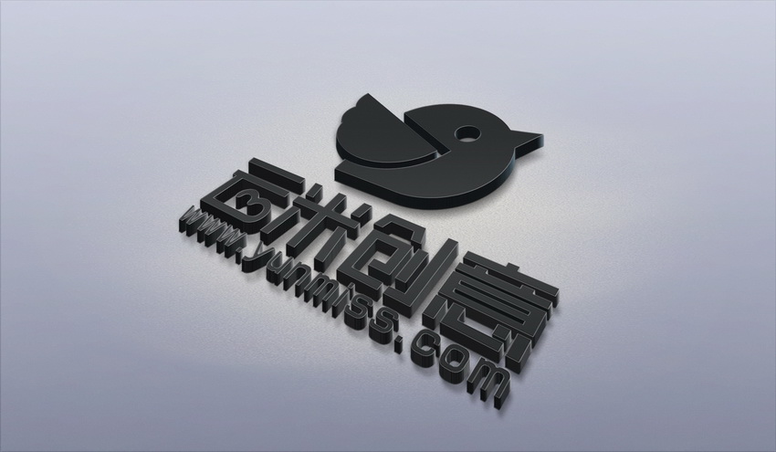 3D黑色 LOGO标志展示