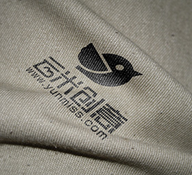 尼龙布袋的LOGO标志展示样...